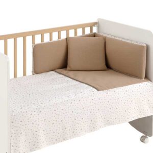 Edredón, protector y cojín Minimal Beige